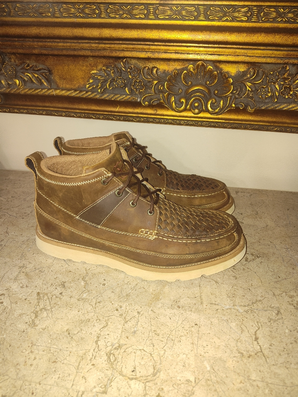 Men's Twisted X Brown Woven Leather Casual Boots